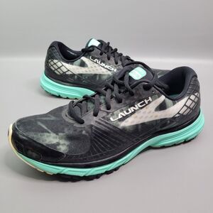Brooks Launch 3 Women's Size 9.5 Black Mint Green Running Shoes